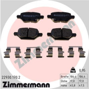 22930.170.2 Sada brzdových destiček, kotoučová brzda ZIMMERMANN