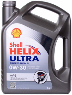 SHE0W30AVL-5L SHELL 0W30 - 5L - HELIX ULTRA AV-L - VW 504.00/507.00 - SHE0W30AVL-5L SHELL